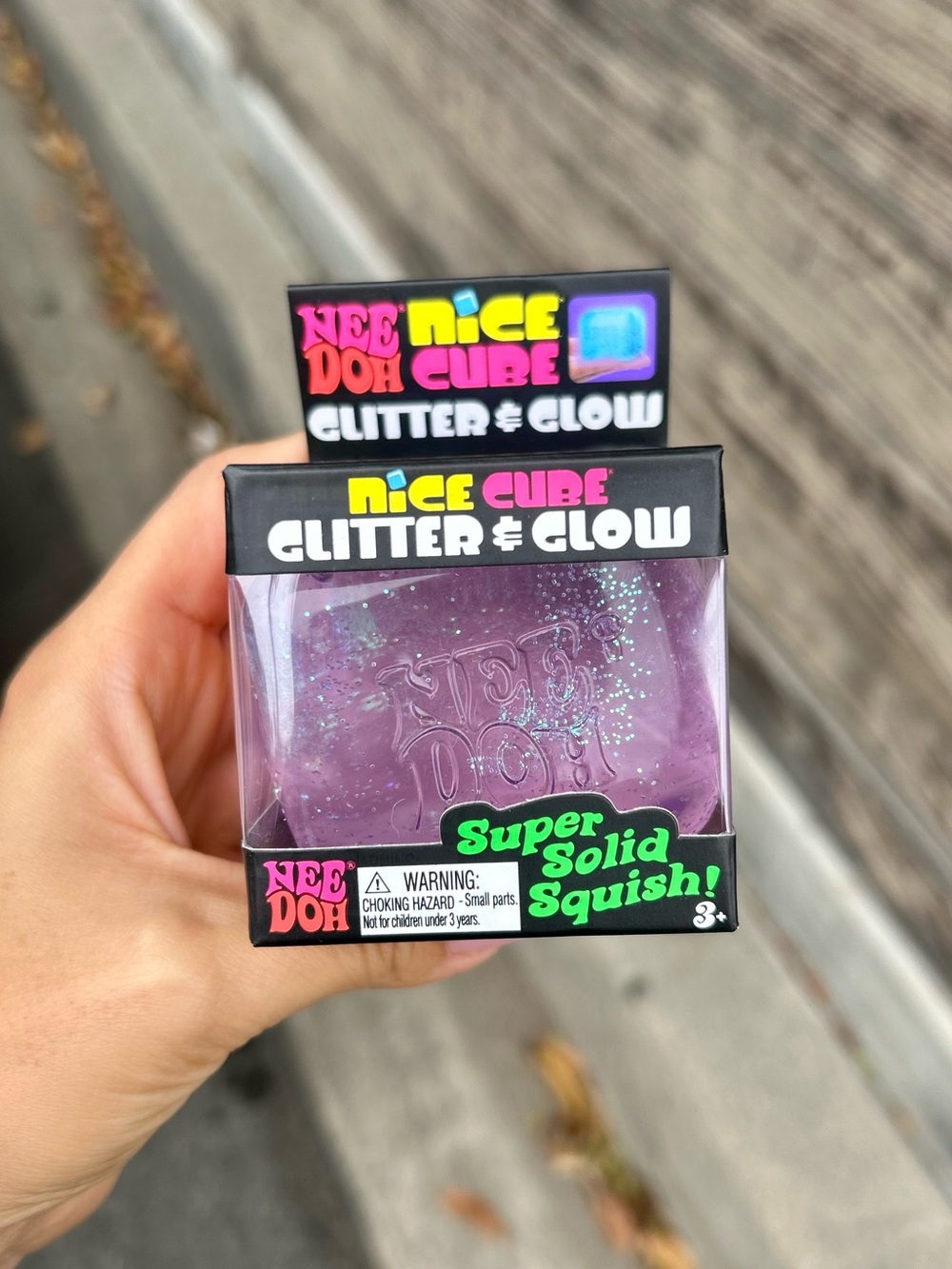 Needoh Nice Cube Glitter + Glow